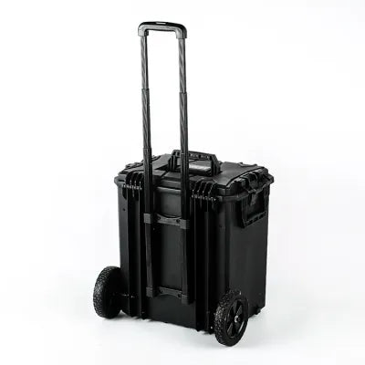GLARY DELUX STORAGE CASE WITH WHEELS - BLACK