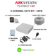 HIKVISION 4CH EXIR CCTV KIT - CAT 6