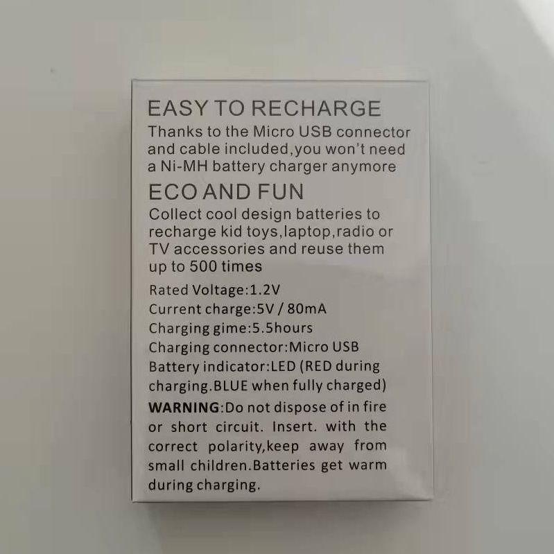 4X AAA NIMH BATTERIES W/ USB RECHARGE CABLE - NeonSales {{ shop.shopifyCountryName }}