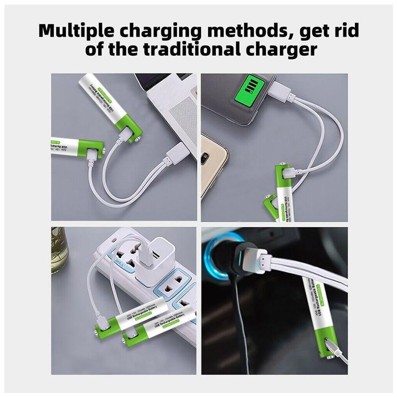 4X AAA NIMH BATTERIES W/ USB RECHARGE CABLE - NeonSales {{ shop.shopifyCountryName }}