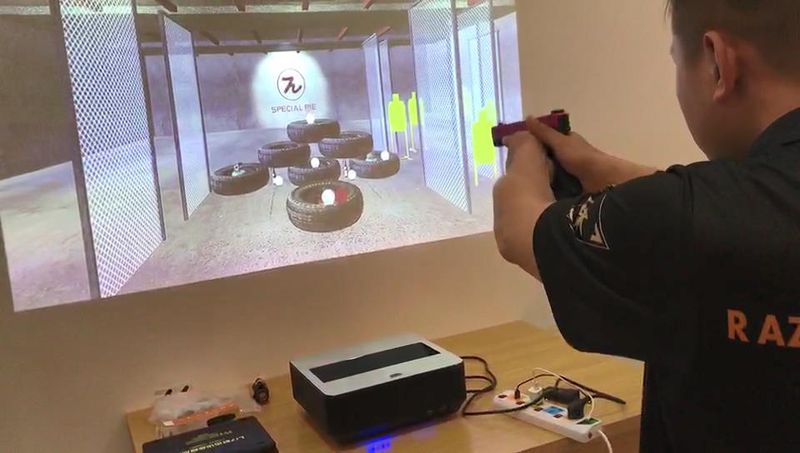 SPECIAL PIE PROJECTION LASER SHOOT SYSTEM