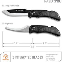 OUTDOOR EDGE RAZOR PRO G 3.5 INCH 6 BLADES BLACK - NeonSales {{ shop.shopifyCountryName }}