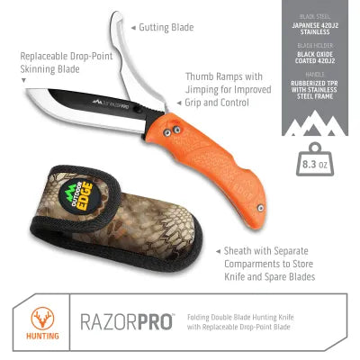 OUTDOOR EDGE RAZOR PRO G 3.5 INCH 6 BLADES - NeonSales {{ shop.shopifyCountryName }}