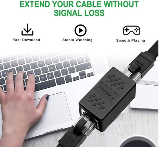 ANDOWL Q-JC13 RJ45 NETWORK JOINER - 1'S - NeonSales {{ shop.shopifyCountryName }}
