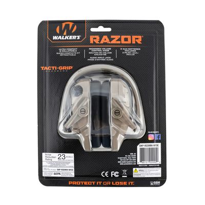 WALKERS RAZOR SLIM ELECTRONIC EARMUFF FDE HB - NeonSales {{ shop.shopifyCountryName }}