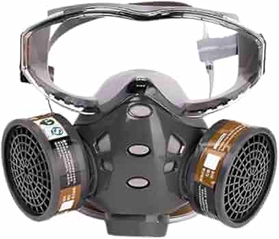 GAS MASK WITH SAFETY GOOGLES & DUST RESPIRATOR - NeonSales {{ shop.shopifyCountryName }}