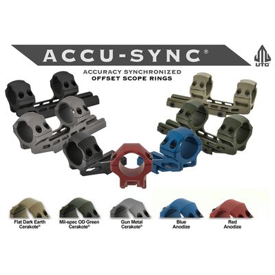 UTG ACCU-SYNC 30MM MED PRO 34MM RING - RED