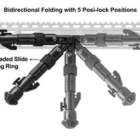 UTG RECON FLEX M-LOK BIPOD - 5.7-8" HT