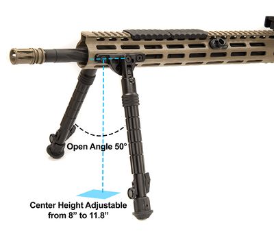UTG RECON FLEX M-LOK BIPOD - 5.7-8" HT