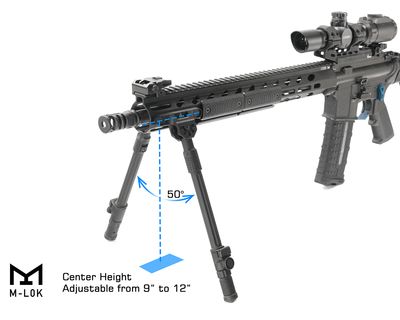 UTG RECON FLEX II M-LOK BIPOD 9"-12"
