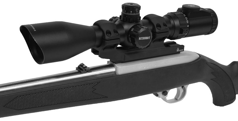 UTG ACCU-SYNC 30MM MED PRO 50MM RING - BLUE