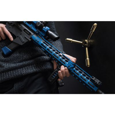 UTG AR15 15" M-LOK FREE FLOAT HANDGUARD BLUE BLACK