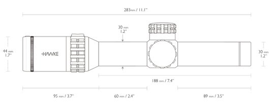 HAWKE FRONTIER 30 1-6X24 IR CIRCLE - NeonSales {{ shop.shopifyCountryName }}
