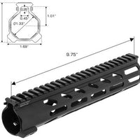 UTG ARWEN 10" M-LOK FREE FLOAT HANDGUARD