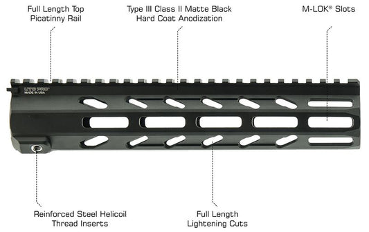 UTG ARWEN 10" M-LOK FREE FLOAT HANDGUARD