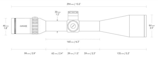 HAWKE SIDEWINDER 8-32X56 SR PRO GEN II