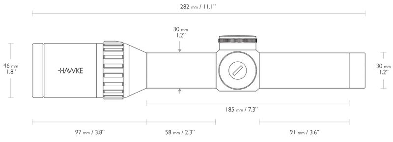 HAWKE ENDURANCE 30 WA 1-4X24 IR L4A