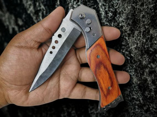 PUSH BUTTON FOLDING KNIFE - 7038