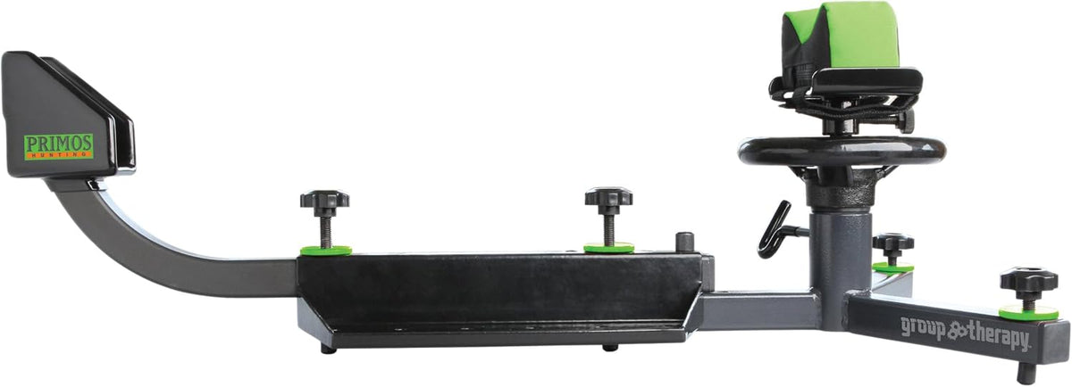 Rifle shooting stand with front and rear rest