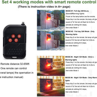 SOLAR ALARM LAMP WITH REMOTE CONTROL - N911C