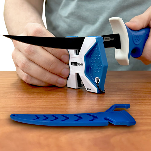 ACCUSHARP FILLET KNIFE + 2 STEP CERAMIC SHARPENER - NeonSales {{ shop.shopifyCountryName }}