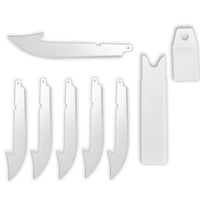 ACCUSHARP 3.5" REPLACEMENT RAZOR BLADES - 6'S - NeonSales {{ shop.shopifyCountryName }}