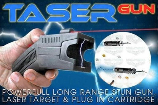 80KV STUN GUN LAUNCHER W/ 3X CARTRIDGES - NeonSales {{ shop.shopifyCountryName }}
