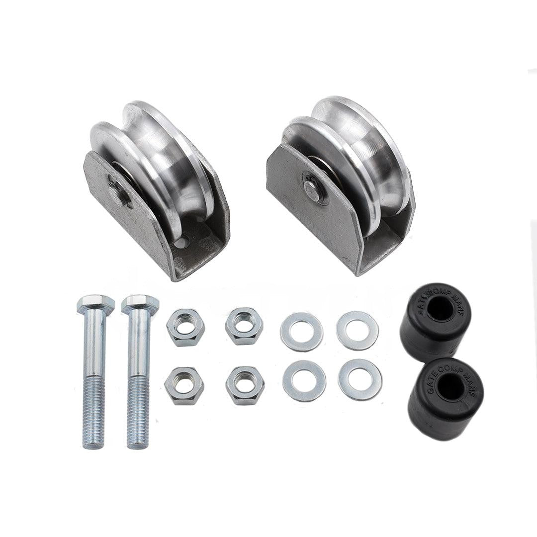 GATE WHEEL KIT U PROFILE  - 80MM