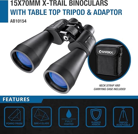 BARSKA X-TRAIL 15X70 BINOCULAR WITH TRIPOD