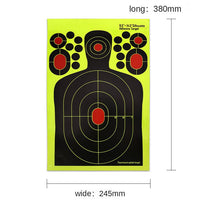 9.5x14.5" ADHESIVE HI-VIS TARGET SHEETS - 10's - NeonSales {{ shop.shopifyCountryName }}