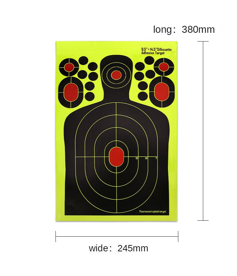 9.5x14.5" ADHESIVE HI-VIS TARGET SHEETS - 10's - NeonSales {{ shop.shopifyCountryName }}