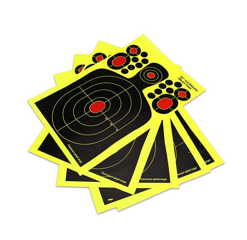 9.5x14.5" ADHESIVE HI-VIS TARGET SHEETS - 10's - NeonSales {{ shop.shopifyCountryName }}