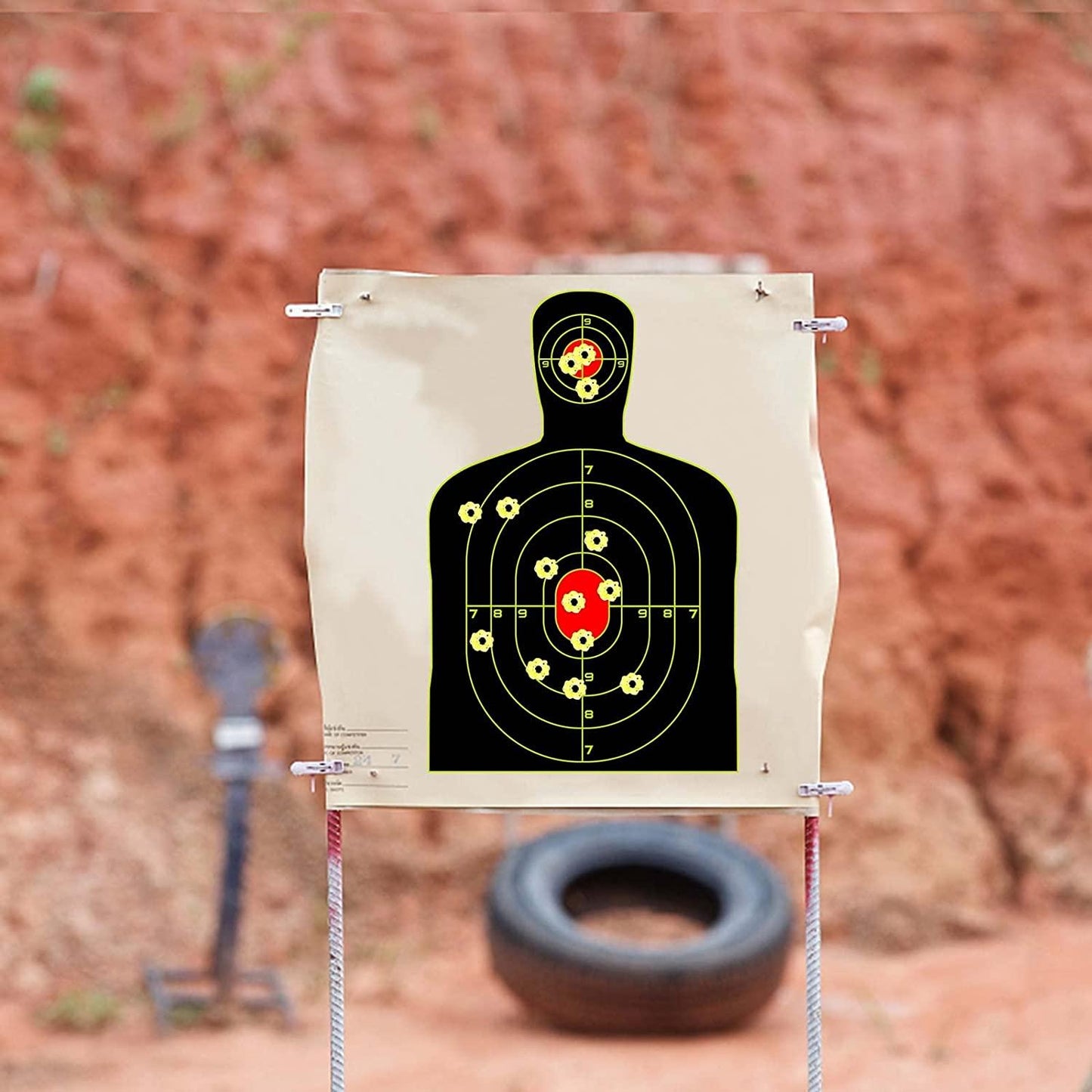 9.5x14.5" ADHESIVE HI-VIS TARGET SHEETS - 10's - NeonSales {{ shop.shopifyCountryName }}