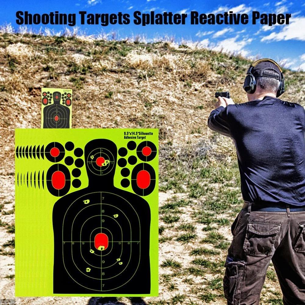 9.5x14.5" ADHESIVE HI-VIS TARGET SHEETS - 10's - NeonSales {{ shop.shopifyCountryName }}