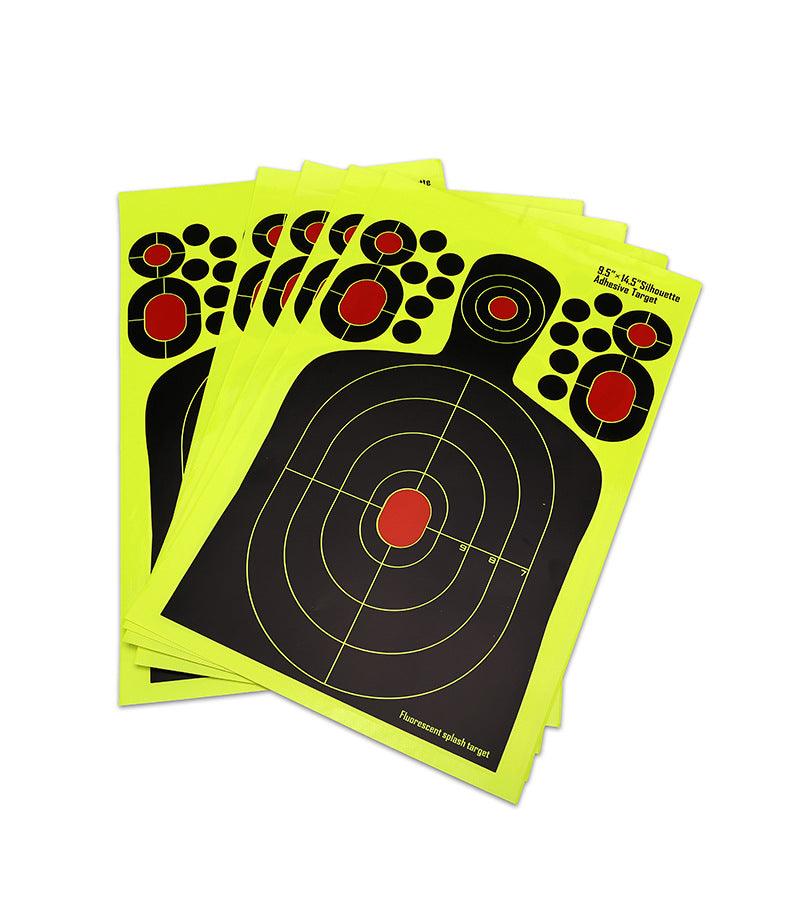 9.5x14.5" ADHESIVE HI-VIS TARGET SHEETS - 10's - NeonSales {{ shop.shopifyCountryName }}