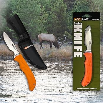 ACCUSHARP GUT HOOK KNIFE  WITH SHEATH - NeonSales {{ shop.shopifyCountryName }}