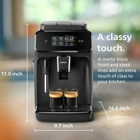 PHILIPS 1200 SERIES ESPRESSO MACHINE-BLACK