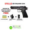 STELLO AR-9 BABY EAGLE+10 BLANKS+ HOLSTER+ TEARGAS