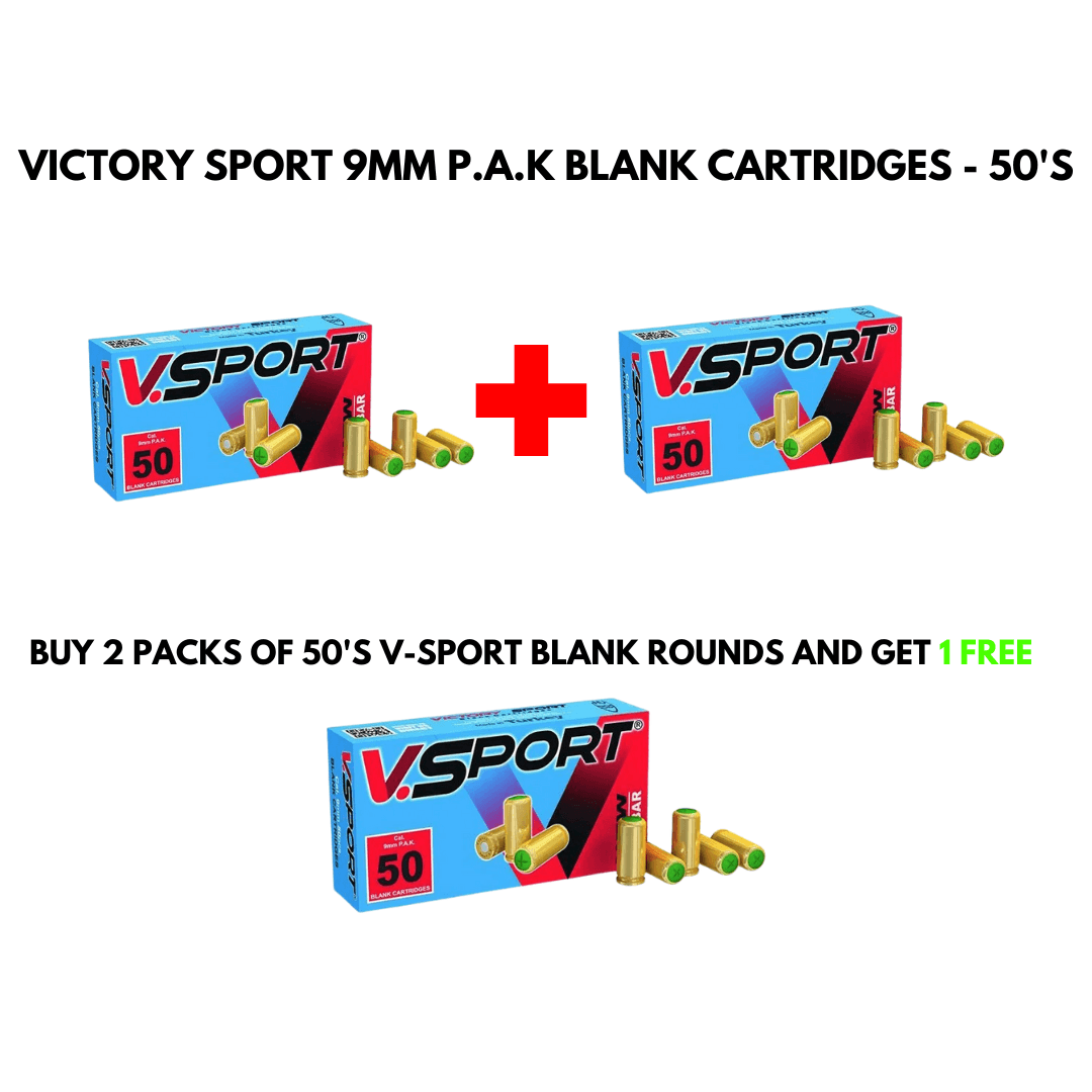 VICTORY SPORT BLANK CARTRIDGES - BUY 2 GET 1 FREE