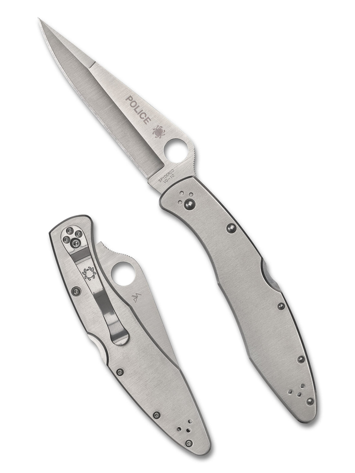 Spyderco Police Model Stainless PlainEdge