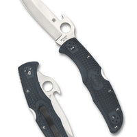 Spyderco Endura 4 Wave Dark Grey FRN PlainEdge