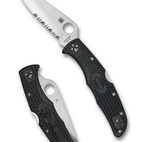 Spyderco Endura 4 Lightweight Black FRN CombinationEdge
