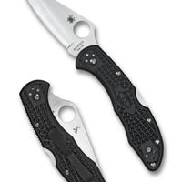 Spyderco Delica 4 Lightweight Black FRN PlainEdge