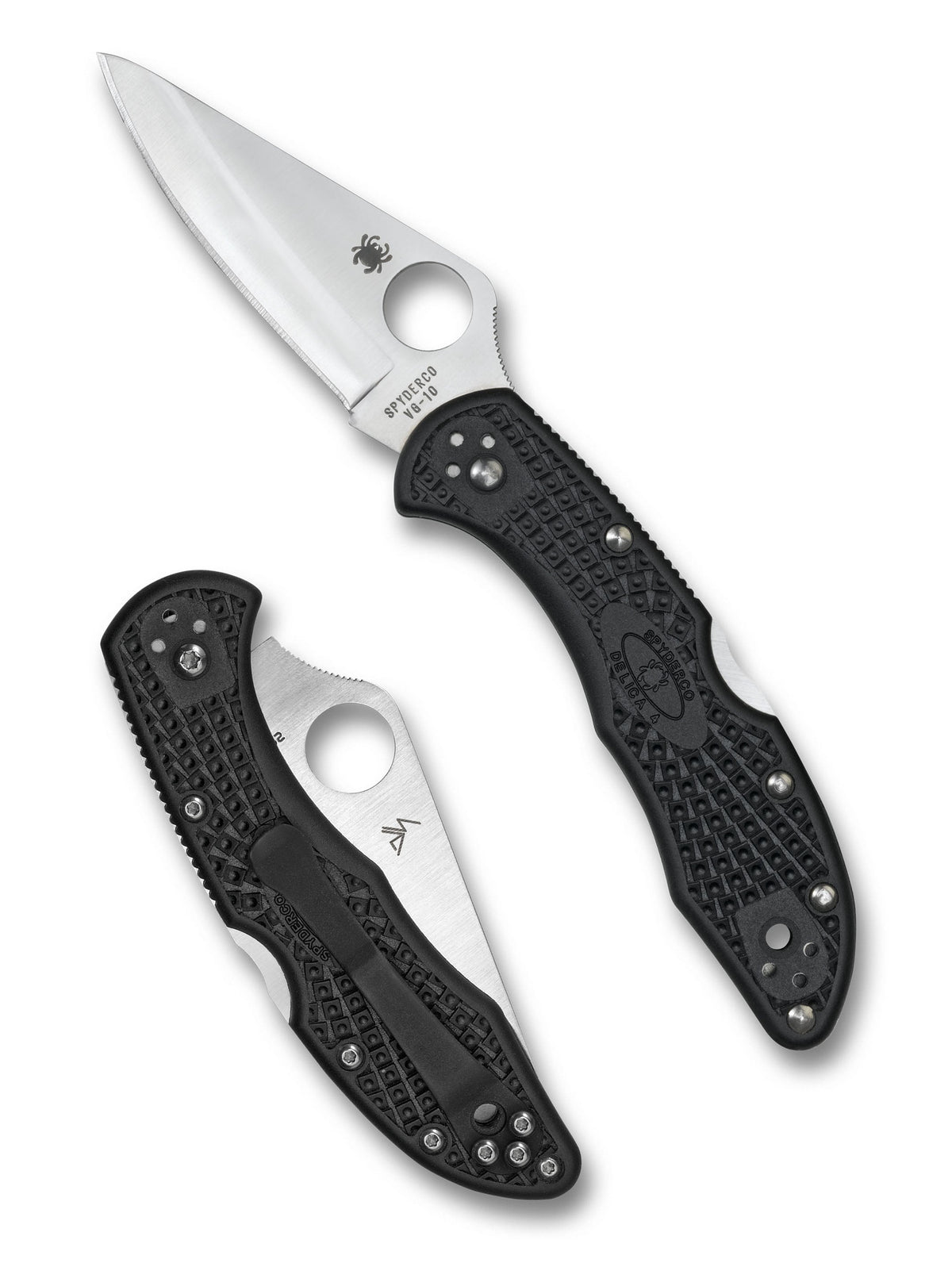 Spyderco Delica 4 Lightweight Black FRN PlainEdge
