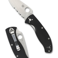 Spyderco Tenacious Black G10 CombinationEdge