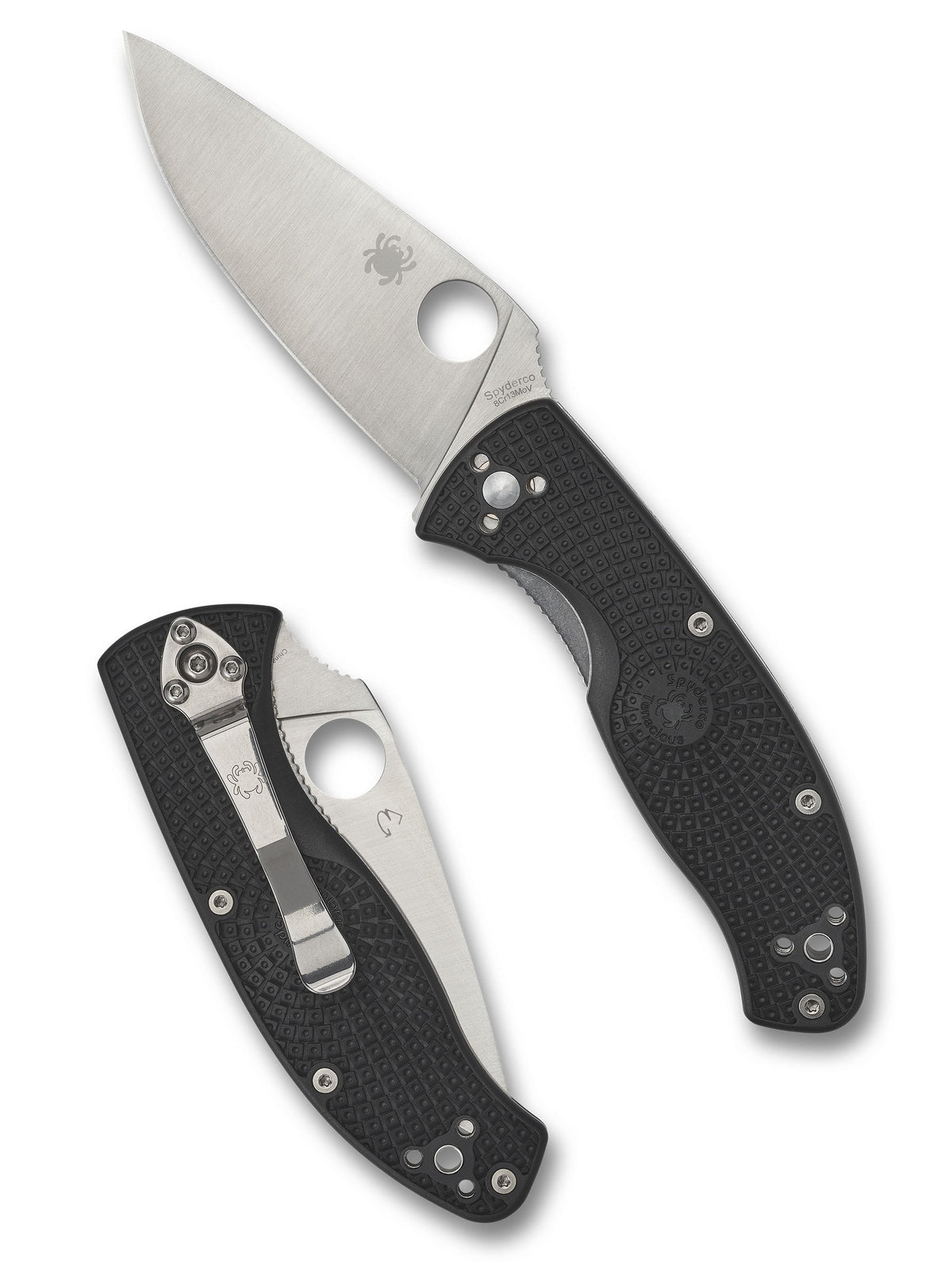 Spyderco Tenacious Lightweight Black FRN PlainEdge