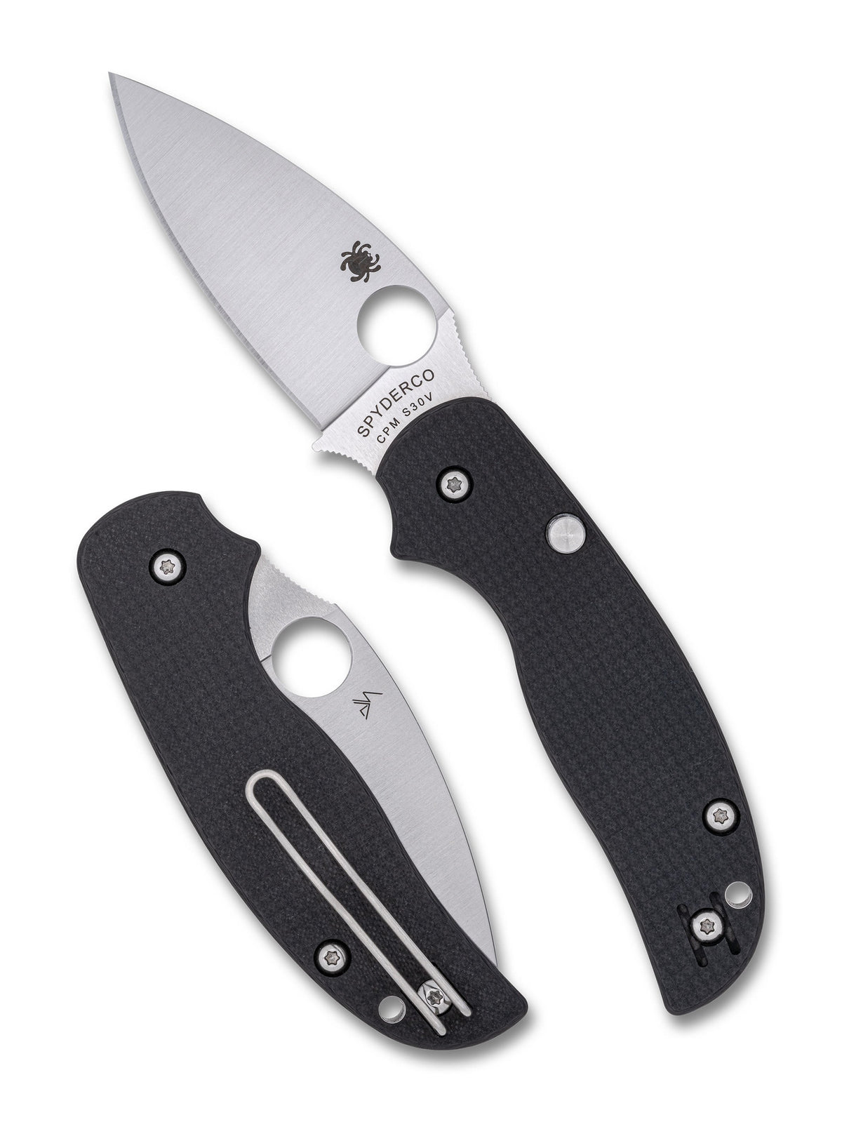 Spyderco Sage 6 Button Lock Carbon Fibre CPM S30V