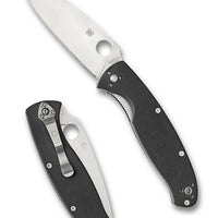 Spyderco Resilience Black G10 PlainEdge