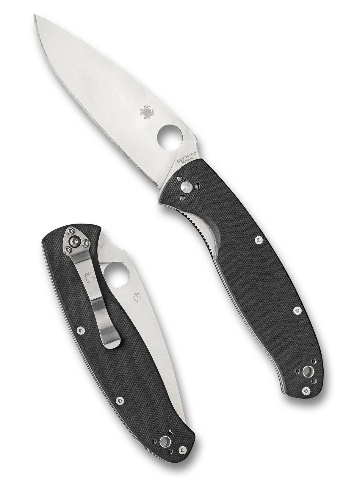 Spyderco Resilience Black G10 PlainEdge