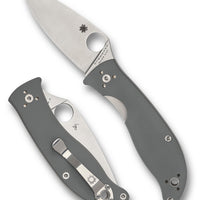 Spyderco Polestar Grey G10 PlainEdge